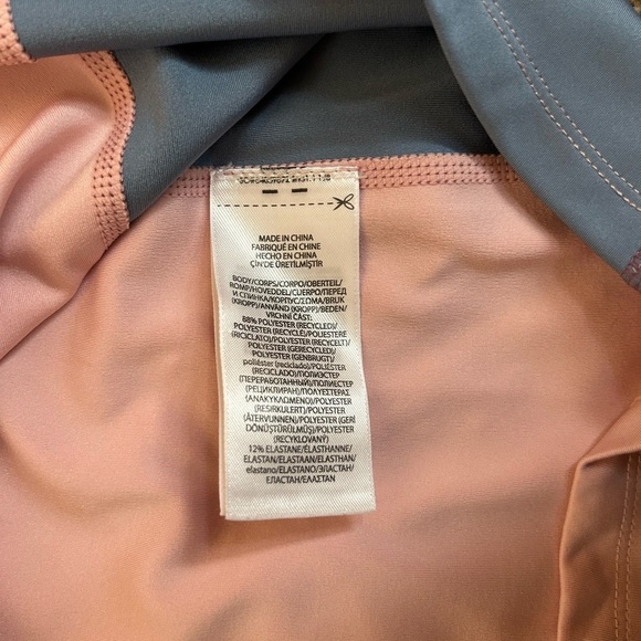 Ralph Lauren RLX Golf Power Stretch Long Sleeve Top, Pink Sand/Channel Blue - Picture 10 of 11